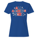 Patriotic Women's T-shirt - All American Girl Stars