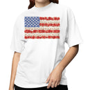 Floral American Flag Women's T-shirt