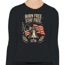 Born Free Stay Free Liberty Bell Women's Long Sleeve
