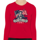 Live Free or Die 1776 Women's Long Sleeve T-shirt