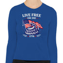 Live Free or Die 1776 Patriotic Women's Long Sleeve