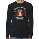 No Crown No King Liberty Bell 1776 Men's Long Sleeve
