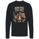 Born Free Stay Free Liberty Bell Men's Long Sleeve