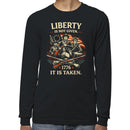 Liberty Is Not Given 1776 Men's Long Sleeve Shirt