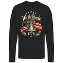 We the People 1776 Liberty Bell Flag Men's Long Sleeve