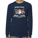 Born Free Live Free Die Free 1776 Eagle Men's Tee