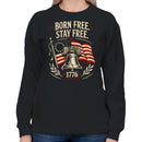 Born Free Stay Free Liberty Bell Women's Sweatshirt
