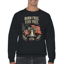 Born Free Stay Free Liberty Bell Men's Sweatshirt