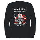 July 4, 1776 When History Turned Men's Sweatshirt