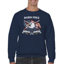 Born Free Live Free Die Free Eagle Men's Sweatshirt