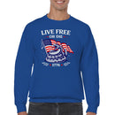 Live Free or Die 1776 Patriotic Snake Sweatshirt
