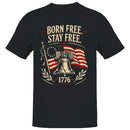 Born Free Stay Free Liberty Bell Men's T-shirt