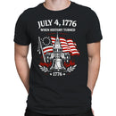 July 4, 1776 When History Turned Men's T-shirt