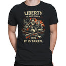 Liberty Is Not Given 1776 Patriotic Men's T-shirt