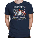 Born Free Live Free Die Free Eagle Men's T-shirt