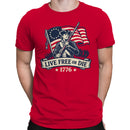 Live Free or Die 1776 Patriot Men's T-shirt
