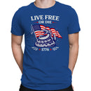 Live Free or Die 1776 Patriotic Snake T-shirt