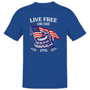 Live Free or Die 1776 Patriotic Snake T-shirt
