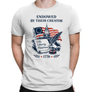 Endowed By Their Creator 1776 Liberty Men's T-shirt