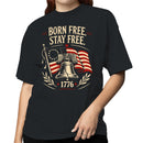 Born Free Stay Free Liberty Bell Women's T-shirt