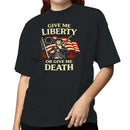 Patriotic Women's T-shirt: Give Me Liberty or Death