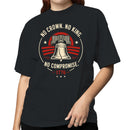 No Crown No King Liberty Bell 1776 Women's T-shirt