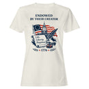 Endowed By Their Creator 1776 Liberty Women's T-shirt