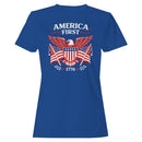 America First 1776 Patriotic Eagle Women's T-shirt