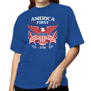 America First 1776 Patriotic Eagle Women's T-shirt