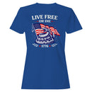 Live Free or Die 1776 Patriotic Snake Women's T-shirt
