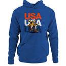 USA Founding Father Skateboarding Men's Hoodie