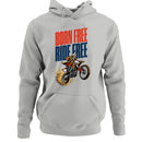 Born - Ride Free Patriotic Biker Hoodie