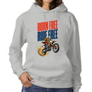 Born - Ride Free Patriotic Biker Hoodie