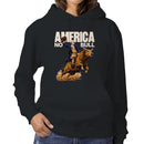 Women's Hoodie - America No Bull Patriotic Rider