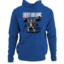 Women's Hoodie - Liberty and Gains For All Weightlifting