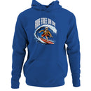 Ride Free Or Die Surf Patriotic Women's Hoodie