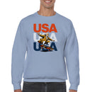 USA Founding Father Skateboarding Men's Sweatshirt