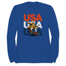 USA Founding Father Skateboarding Men's Sweatshirt