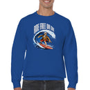 Ride Free Or Die Surf Patriotic Men's Sweatshirt