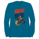Born - Ride Free Patriotic Biker Sweatshirt