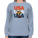 USA Founding Father Skateboarding Women's Hoodie