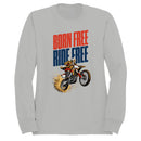 Born - Ride Free Patriotic Biker Women's Hoodie