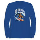 Ride Free Or Die Surf Patriotic Women's Sweatshirt