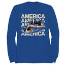 America Presidents Shark Fishing Women's Sweatshirt
