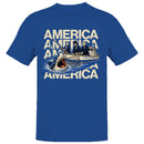America Presidents Shark Fishing T-shirt