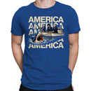 America Presidents Shark Fishing T-shirt