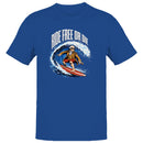 Ride Free Or Die Surf Patriotic Men's T-shirt
