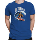 Ride Free Or Die Surf Patriotic Men's T-shirt