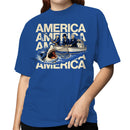 America Presidents Shark Fishing Women's T-shirt