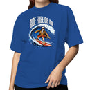 Ride Free Or Die Surf Patriotic Women's T-shirt